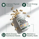 NutraPure ingredientes secos (kelp, ashwagandha, cúrcuma) como origen natural
