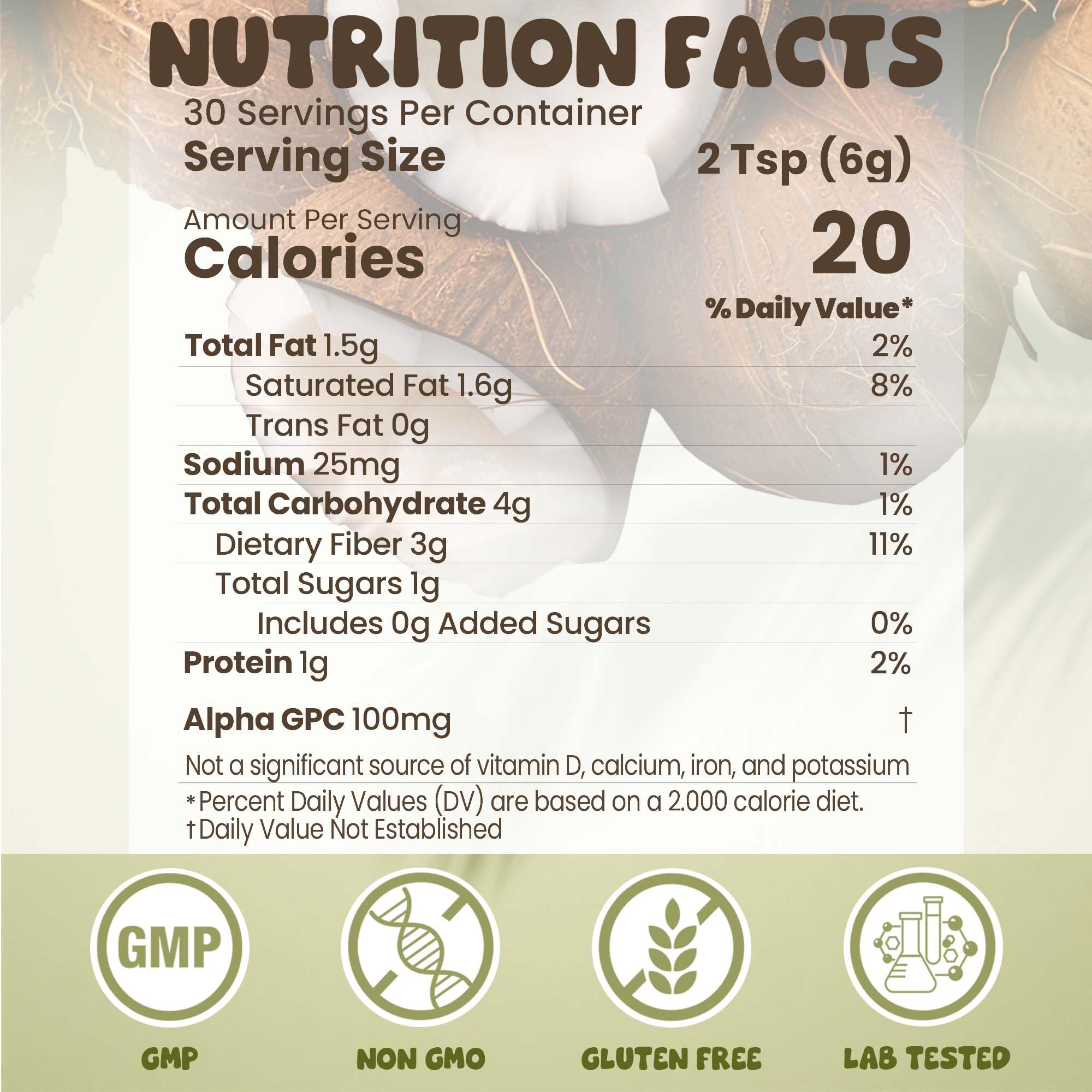 NUTRATASTE etiqueta con lista de 14 hongos y adaptógenos clara