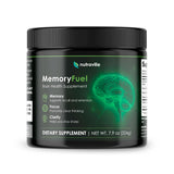 Nutraville MemoryFuel vista frontal del envase con diseño claro y sello de calidad