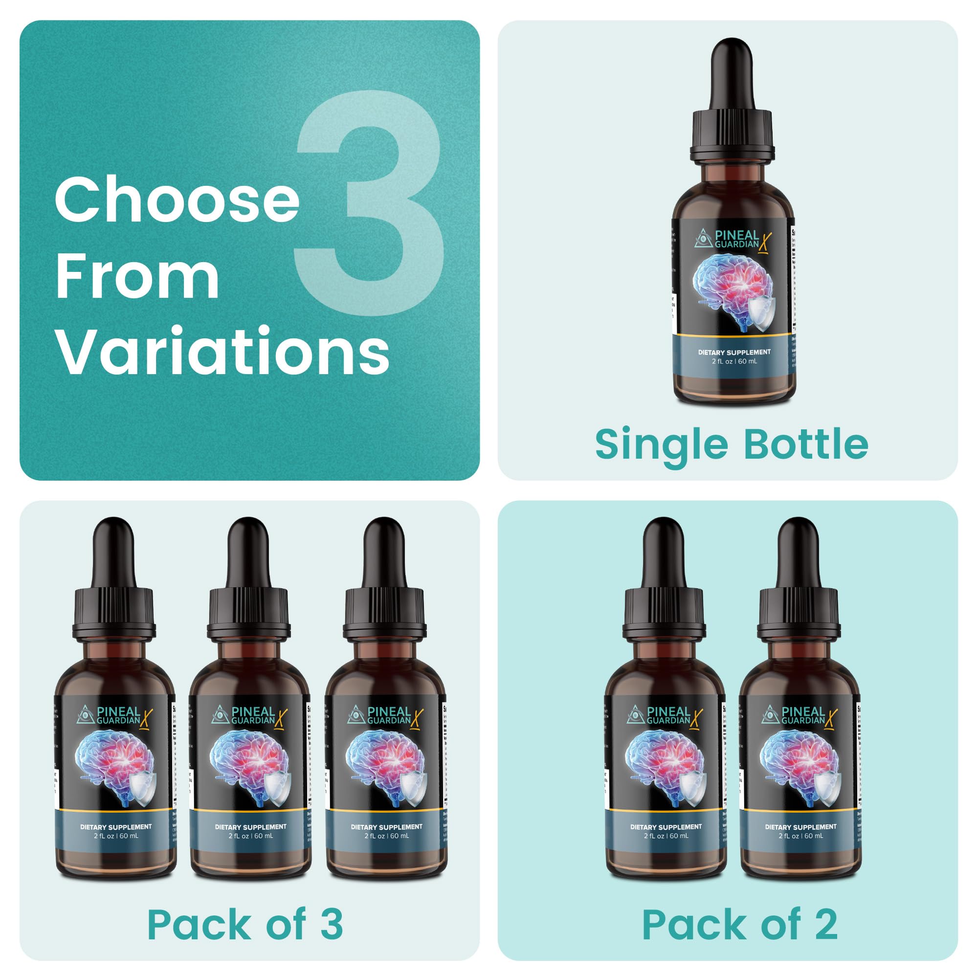 Botella de Nutraville Pineal Guardian X en dormitorio para apoyo al sueño