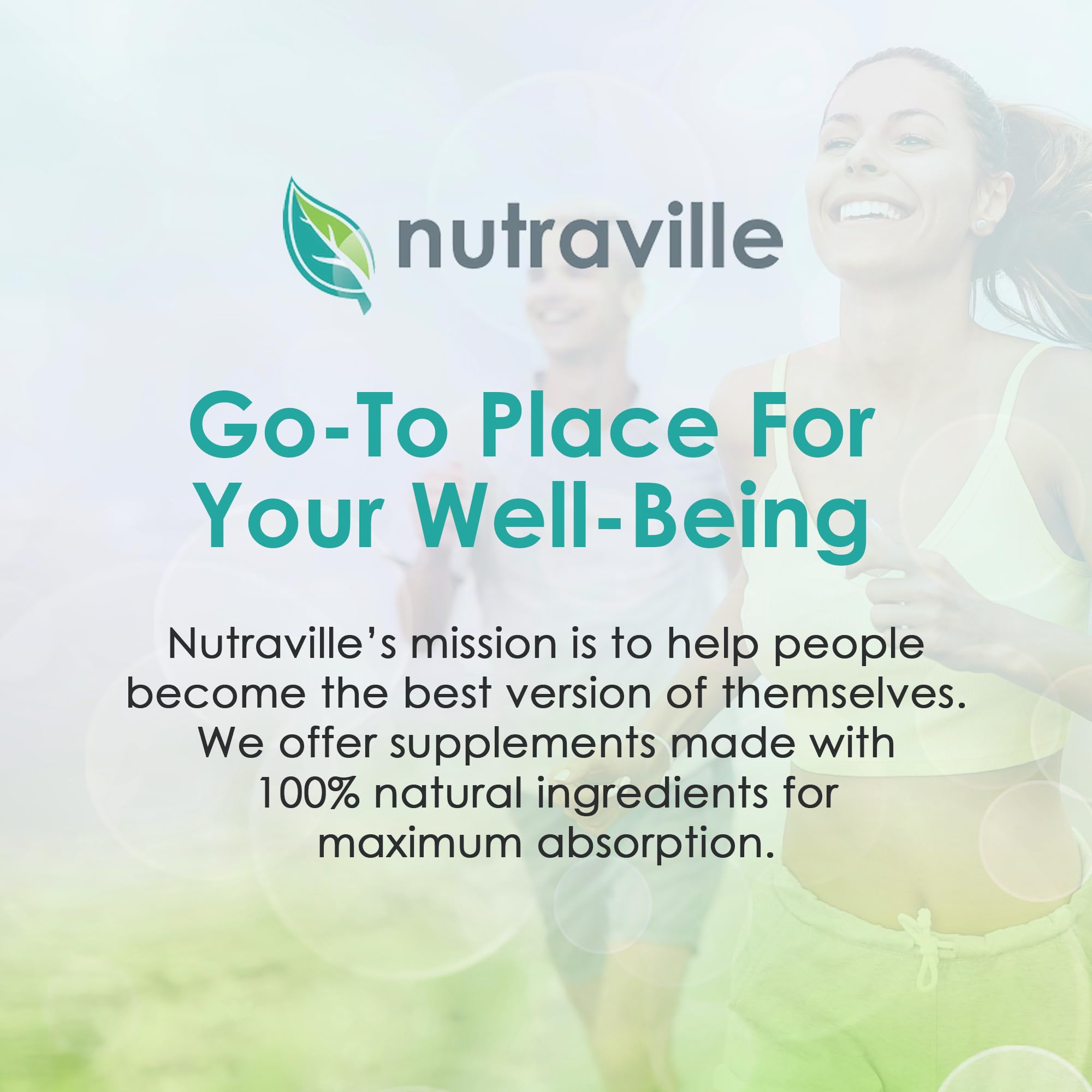 Nutraville sello de laboratorio y cGMP indicando pruebas y calidad