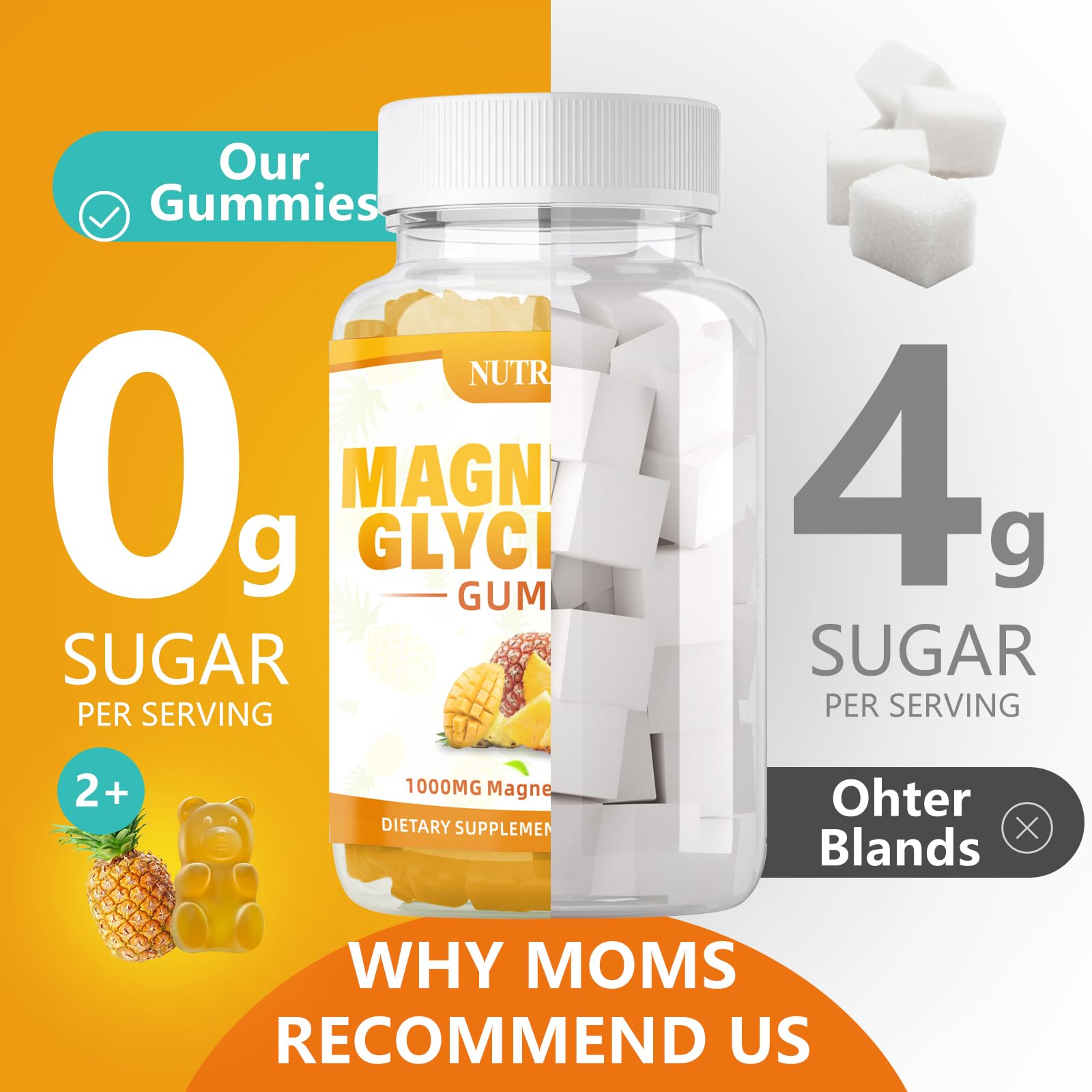 Nutravita etiqueta con lista de ingredientes y dosis recomendada