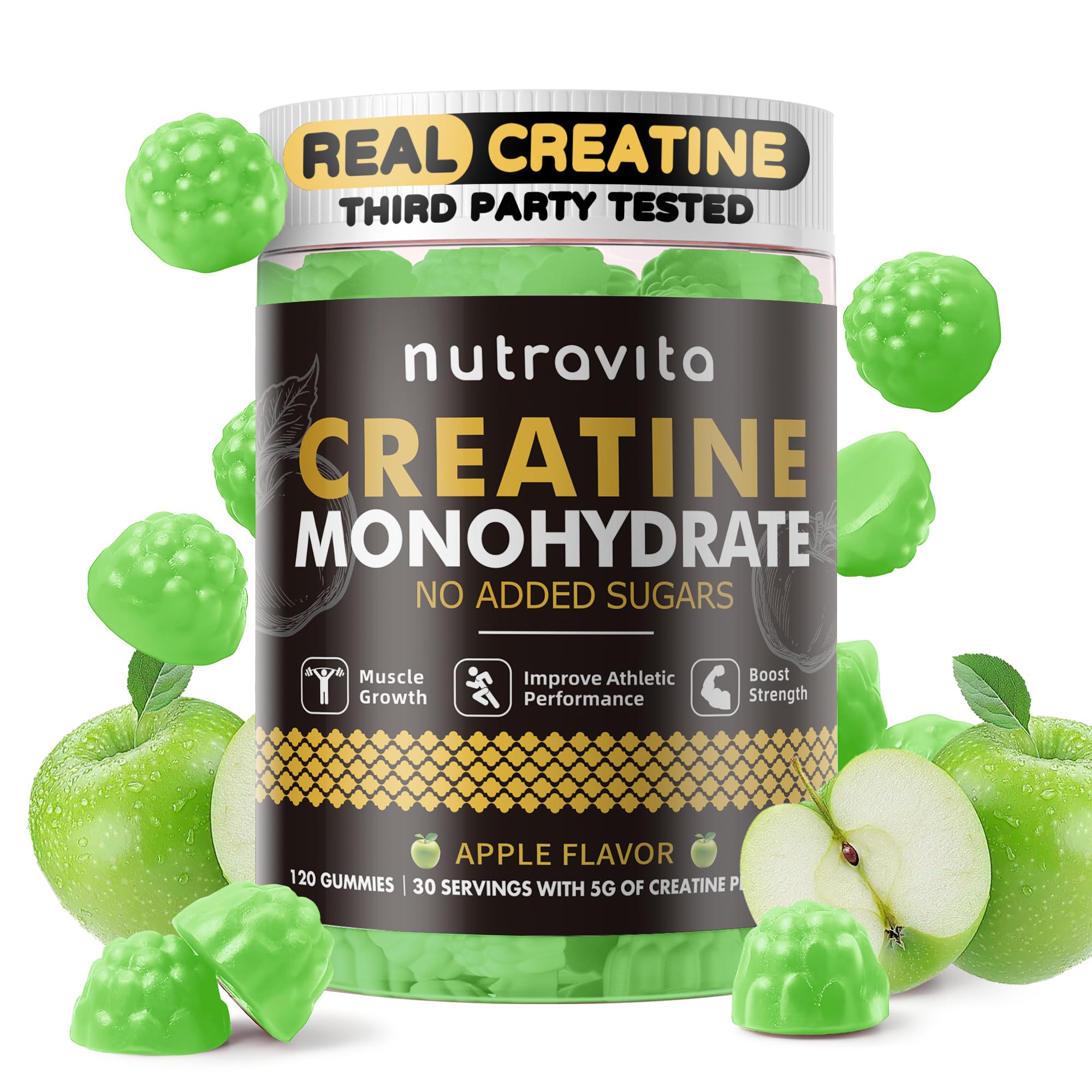 Nutravita gominolas con manzana fresca, refuerza sabor y naturalidad