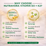 NutraVora 300 softgels desplegados, suministro de diez meses