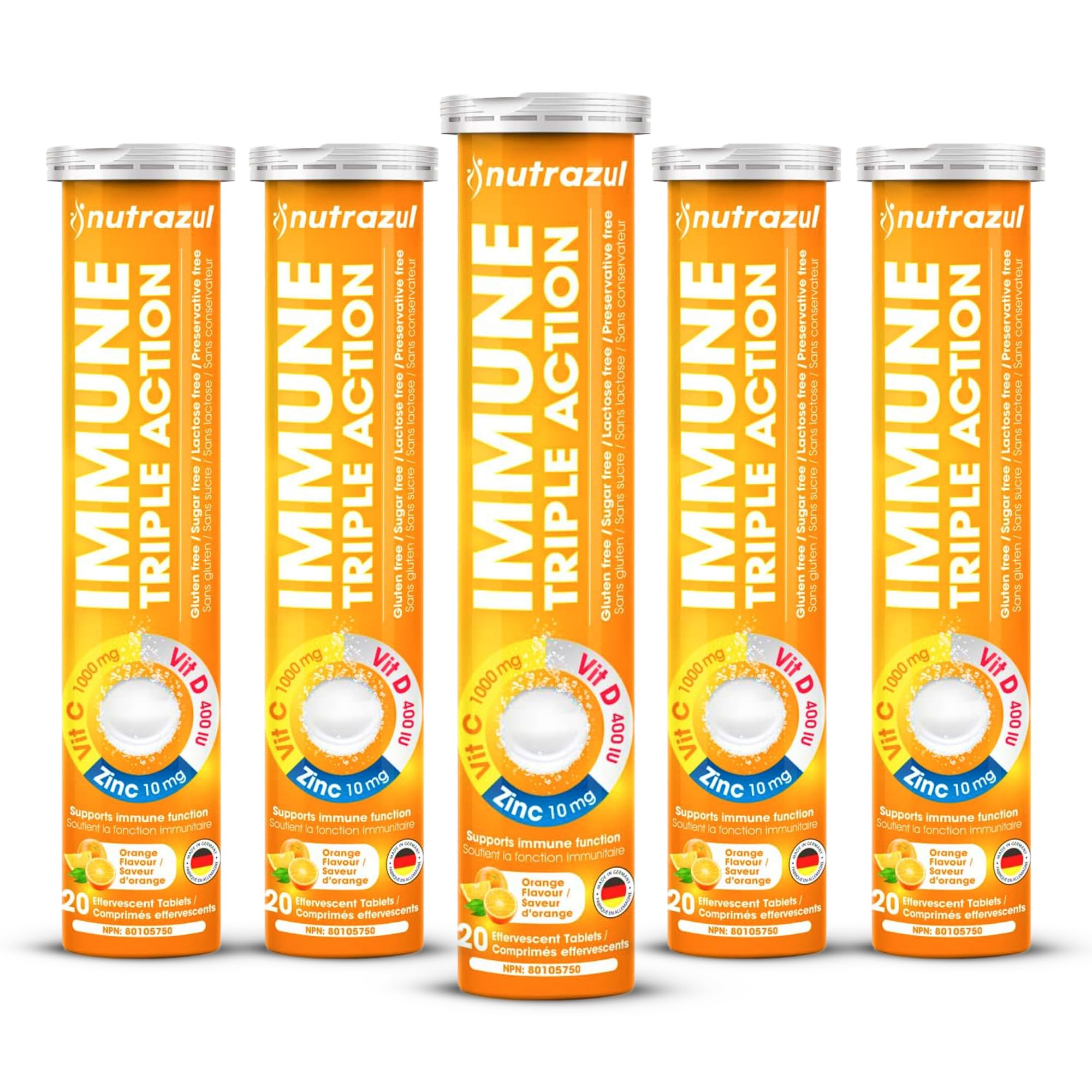 nutrazul empaque frontal mostrando ingredientes clave y conveniencia