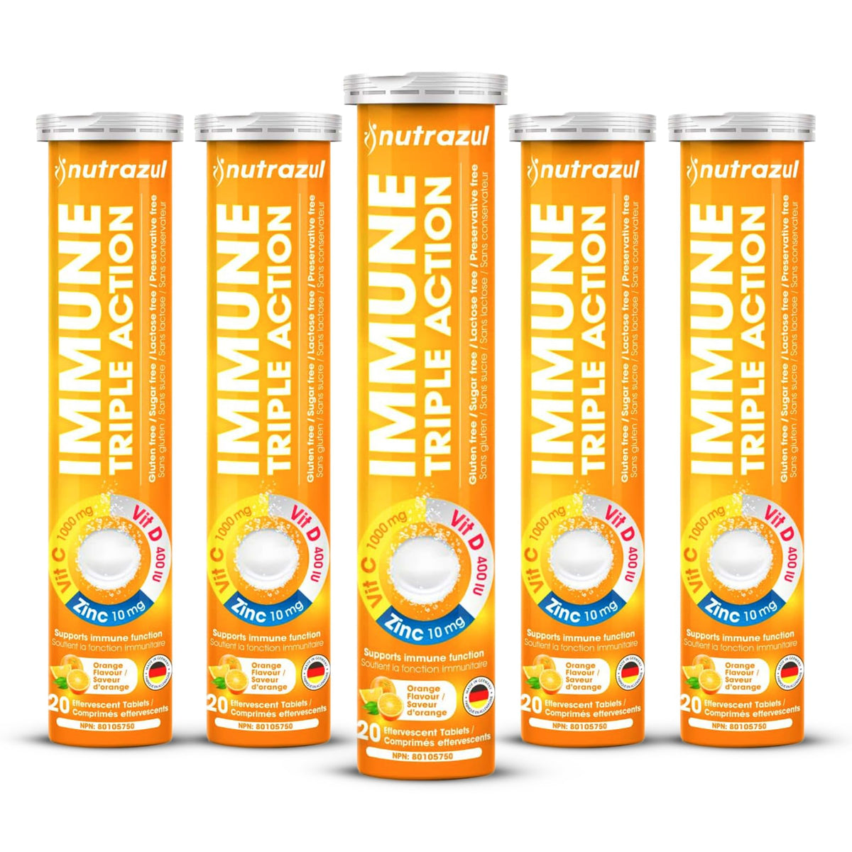 nutrazul empaque frontal mostrando ingredientes clave y conveniencia