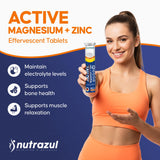 nutrazul primer plano de tableta efervescente con textura clara