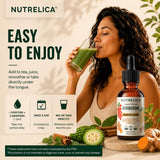 NUTRELICA etiqueta con lista de ingredientes y garantía de calidad