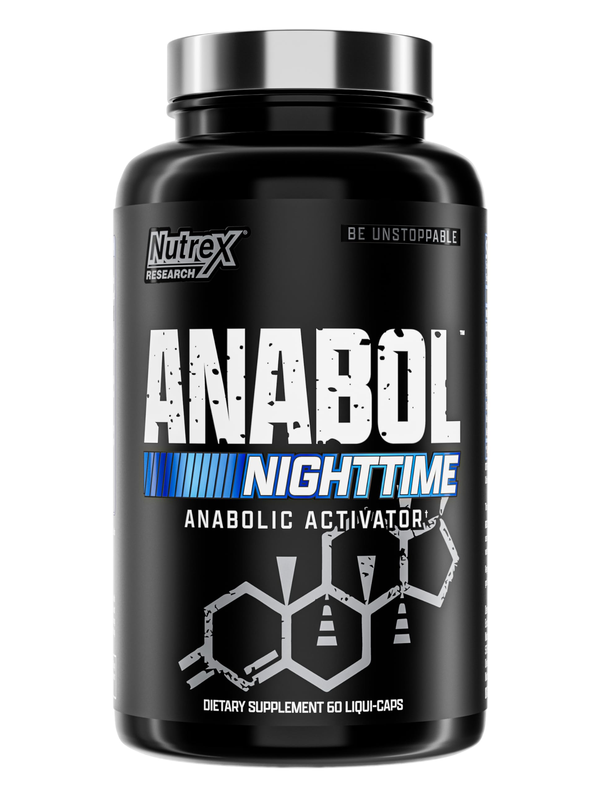 Nutrex Research anabol pm vista frontal con etiqueta visible beneficiando recuperación