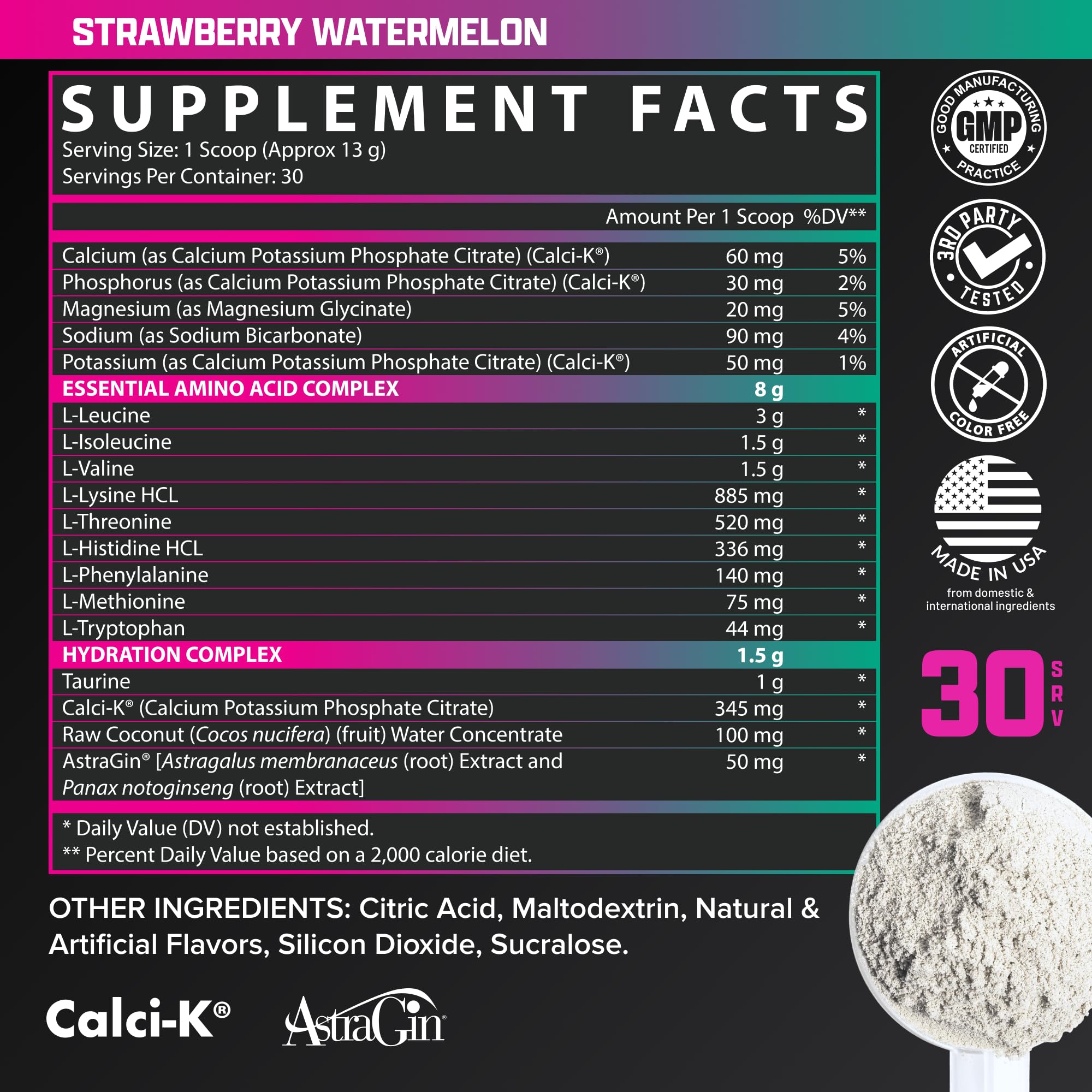 Nutrex Research comparación de tamaño del envase para referencia visual