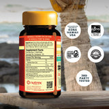 Nutrex Hawaii close-up del softgel que destaca pureza y textura