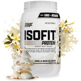 Nutrex IsoFit frente del envase mostrando etiqueta y beneficio limpieza proteica