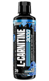 Nutrex Research botella frontal mostrando L Carnitine 3000, comunicación clara de dosis