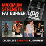 Nutrex Research lipo-6 envase en mesa con desayuno saludable para integración diaria