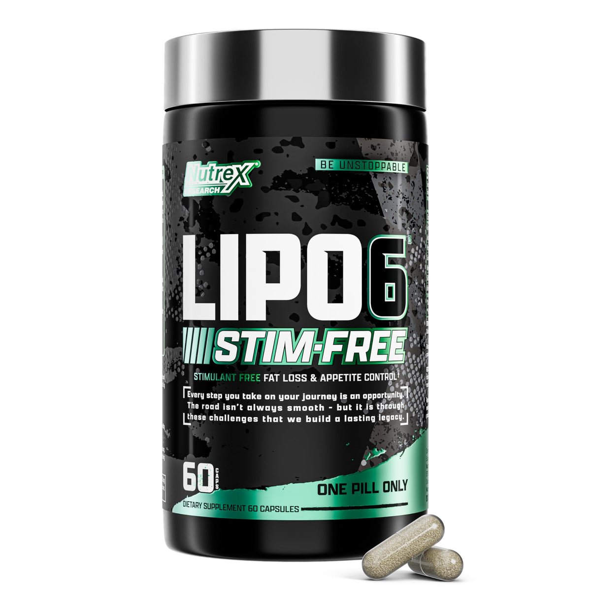 Nutrex Research frasco frontal mostrando etiqueta clara y beneficios visibles