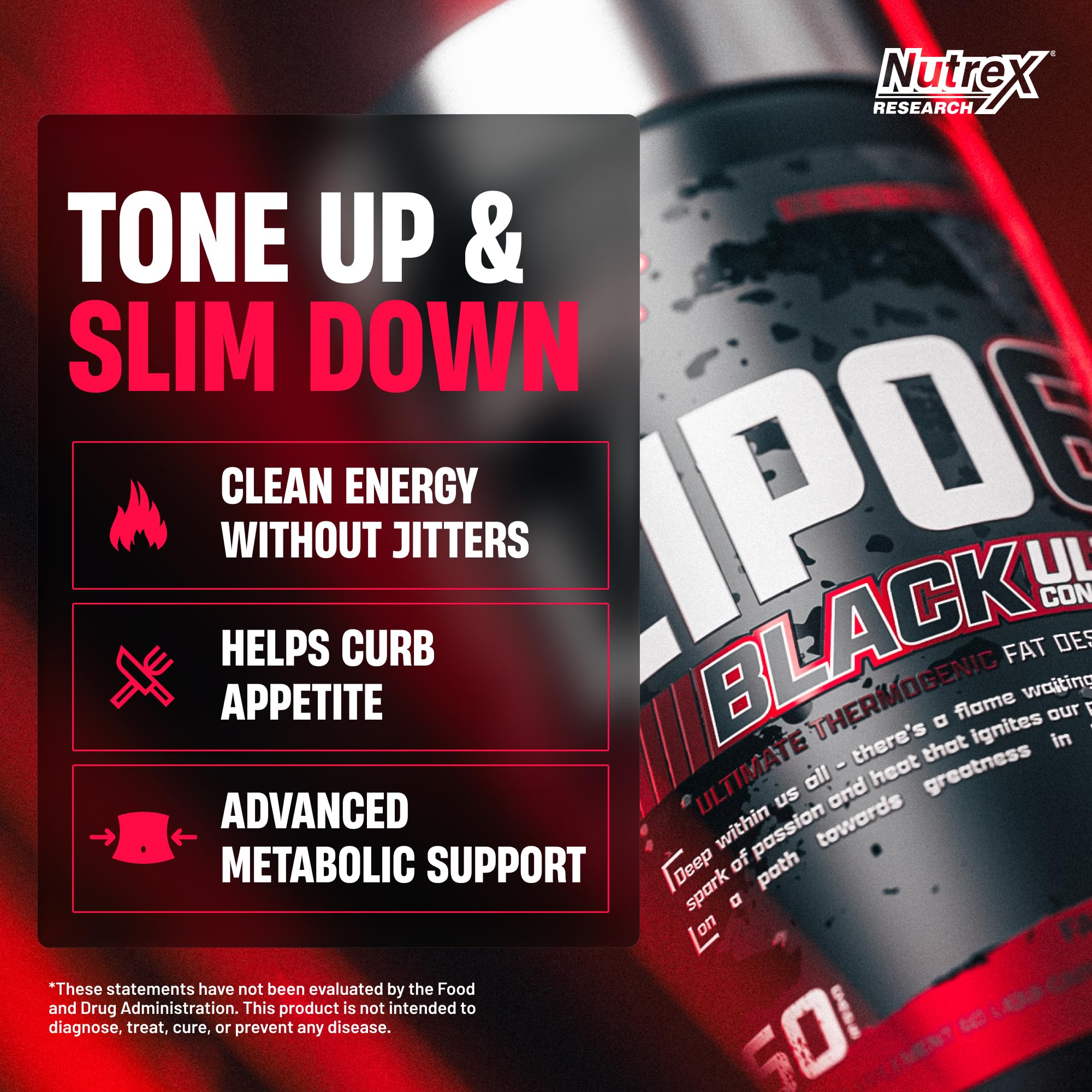 Nutrex Lipo-6 Black cápsula líquida en primer plano para absorción rápida