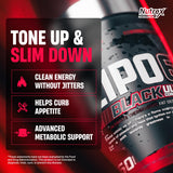 Nutrex Lipo-6 Black cápsula líquida en primer plano para absorción rápida