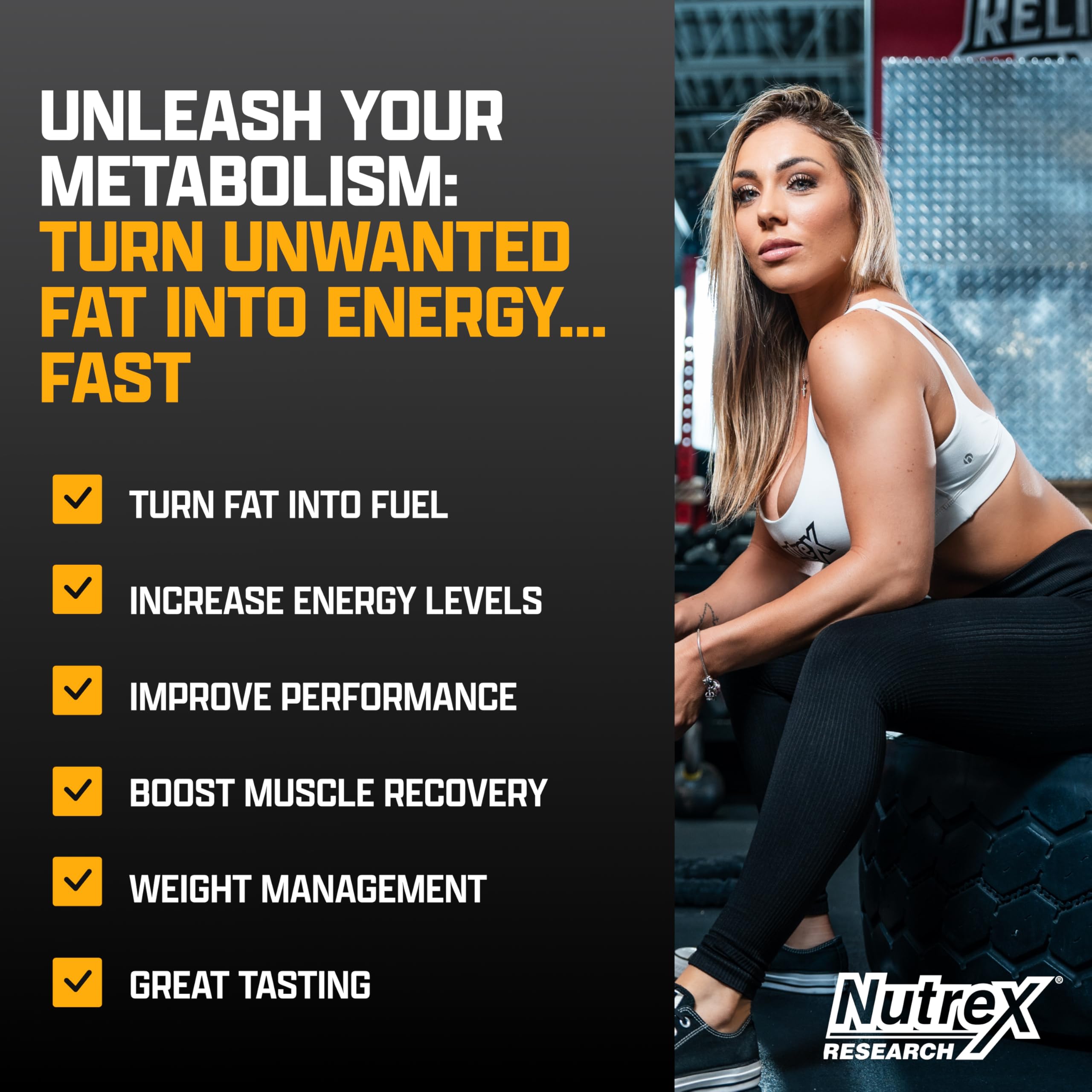 Nutrex Research mezcla en vaso antes de entrenar, sabor agradable y listo
