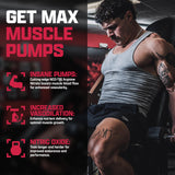 Nutrex Research NIOX persona tomando cápsula antes de entrenamiento para pump