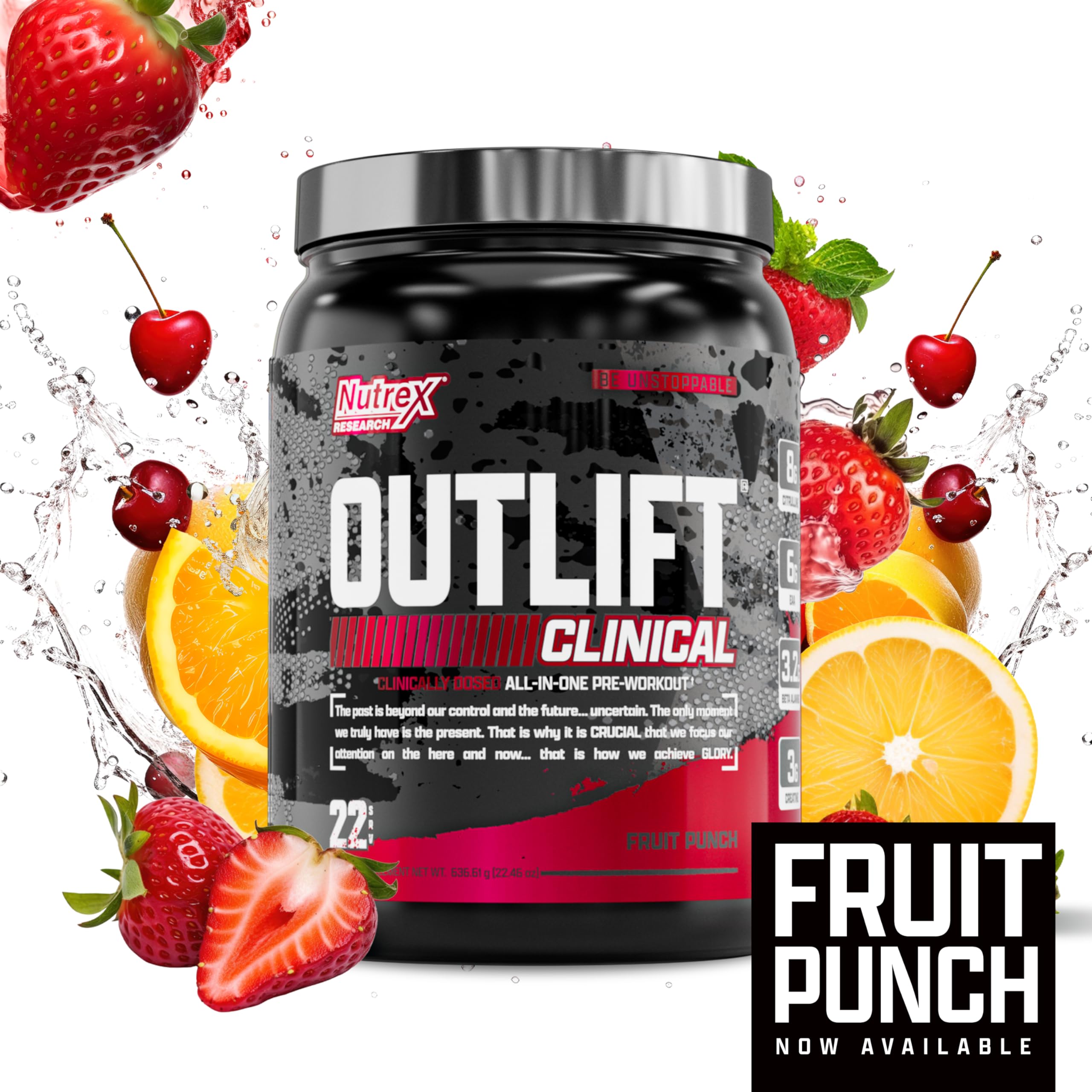 Nutrex Outlift en ambiente de gimnasio, preparado para sesión intensa