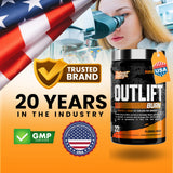 Nutrex Outlift Burn cucharita con porción para dosificar correctamente