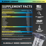 Etiqueta de Nutrex Outlift con información nutricional y dosis completas, transparencia de ingredientes