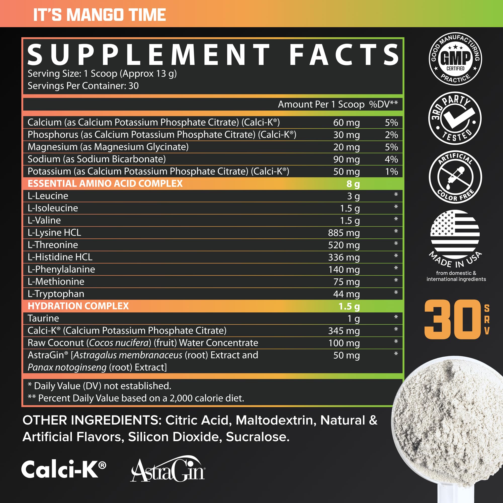 Nutrex Research producto en ambiente deportivo con mango resaltando sabor