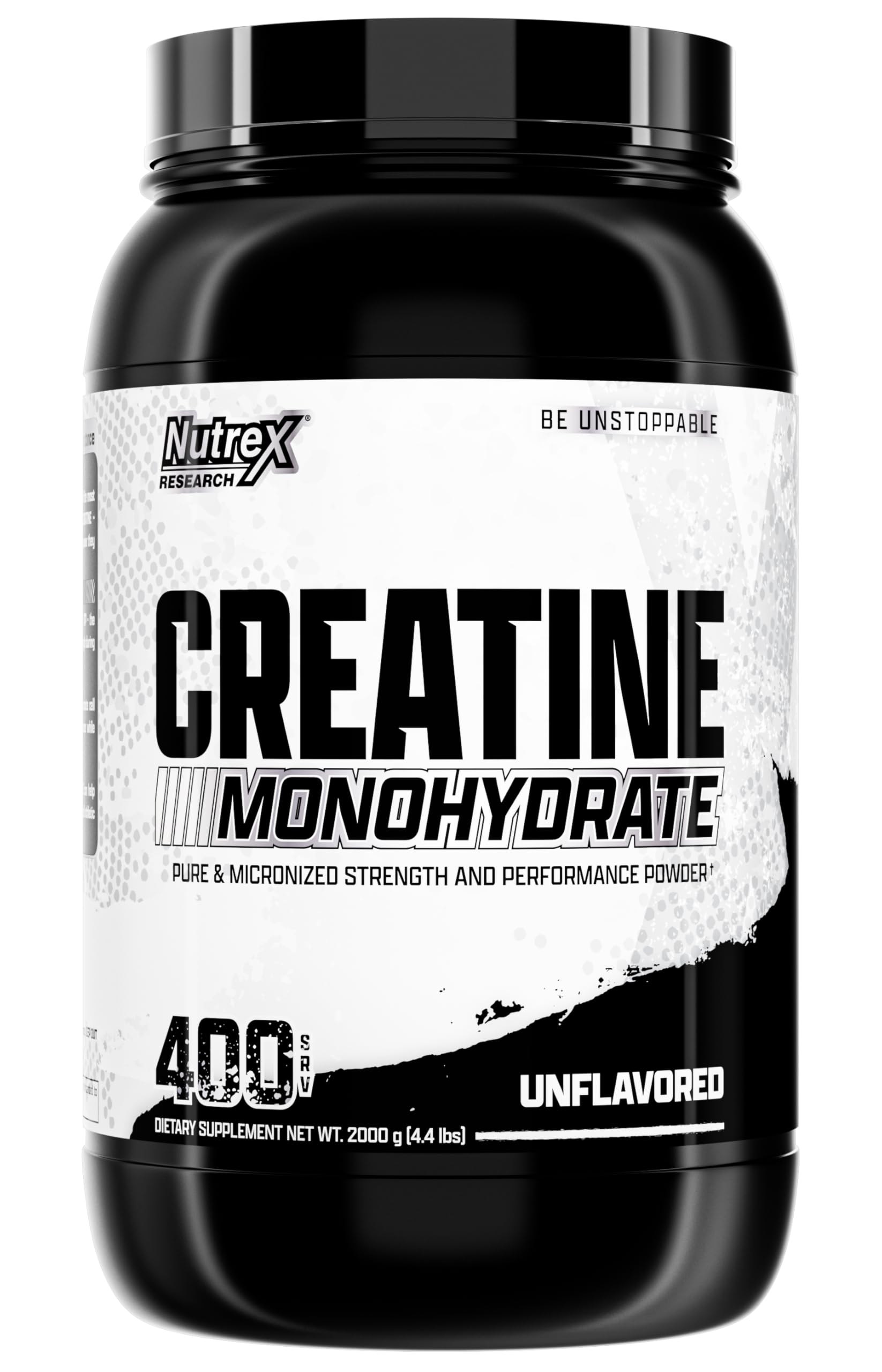 Nutrex Research vista frontal del envase mostrando pureza y capacidad