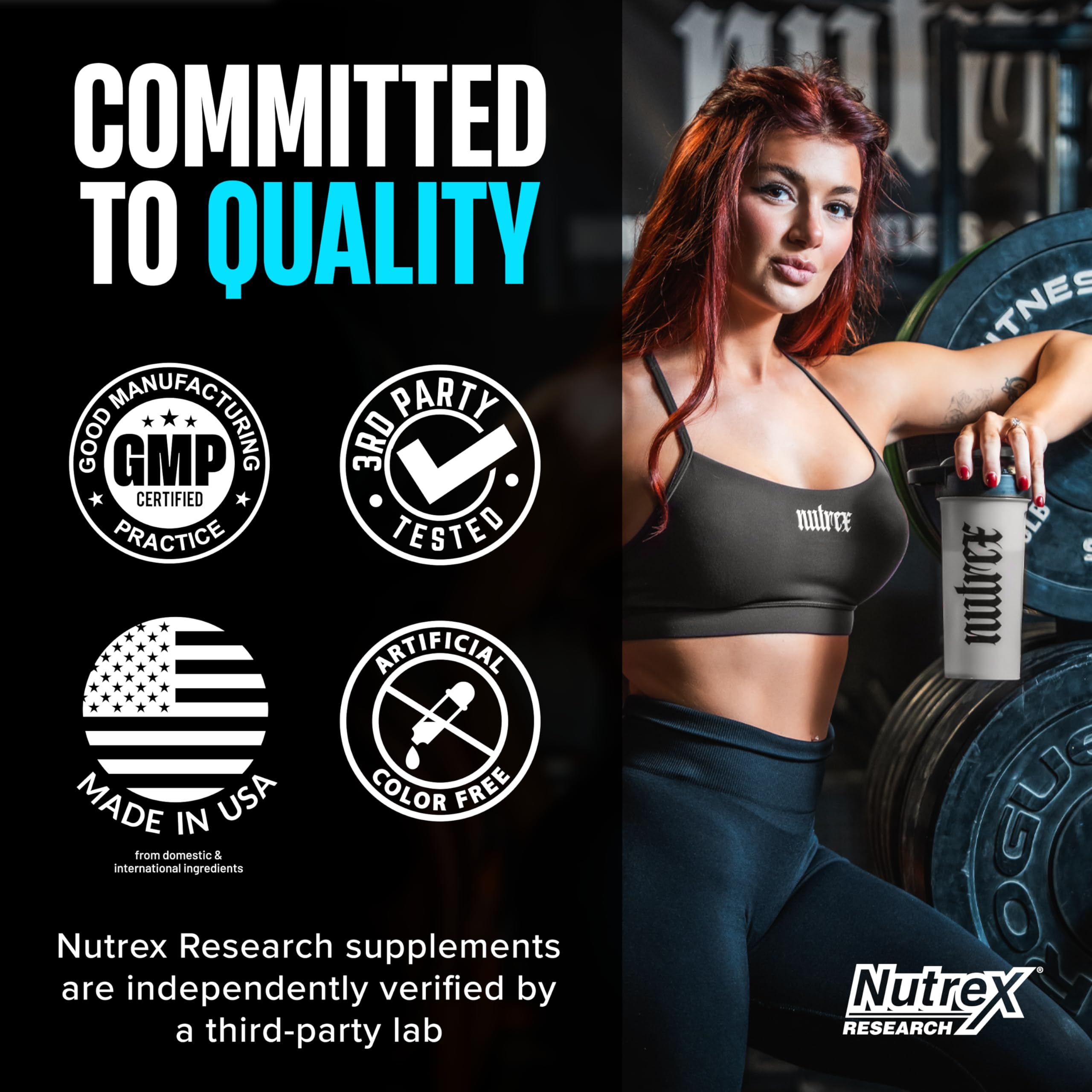 Nutrex Research en uso durante entrenamiento para mejorar potencia