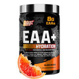Nutrex Research envase frontal naranja sanguina mostrando porciones y marca
