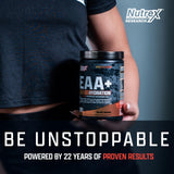 Nutrex Research lista de ingredientes destacando EAAs, BCAAs y electrolitos