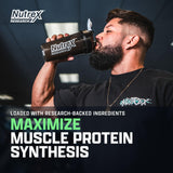 Bebida preparada en vaso con color manzana pera de Nutrex Research, hidratación inmediata