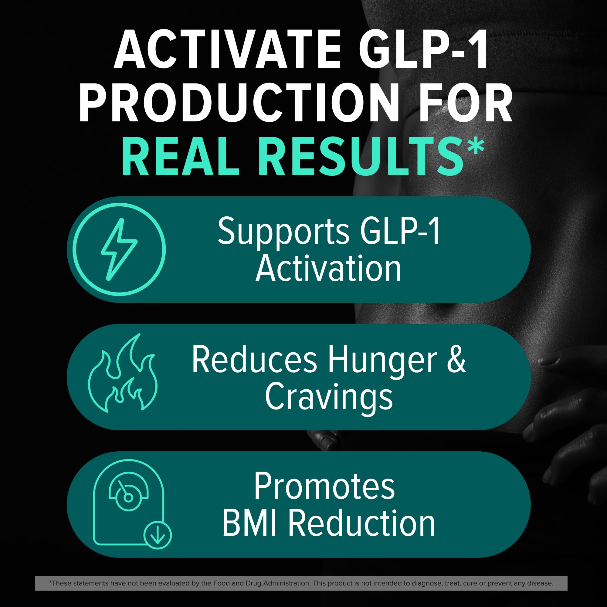 Nutrex Research GLP-1 junto a plato saludable mostrando apoyo al control de porciones