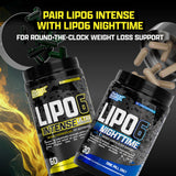 Nutrex Research Lipo6 Black botella abierta con cápsulas lista para uso rápido