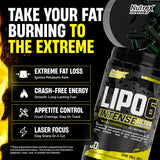 Nutrex Research Lipo6 Black primer plano de cápsulas para ver textura y calidad