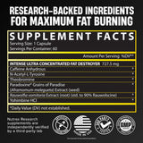 Nutrex Research Lipo6 Black etiqueta con ingredientes para confianza y transparencia