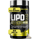 Nutrex Research Lipo6 Black frente del envase mostrando presentación y beneficio