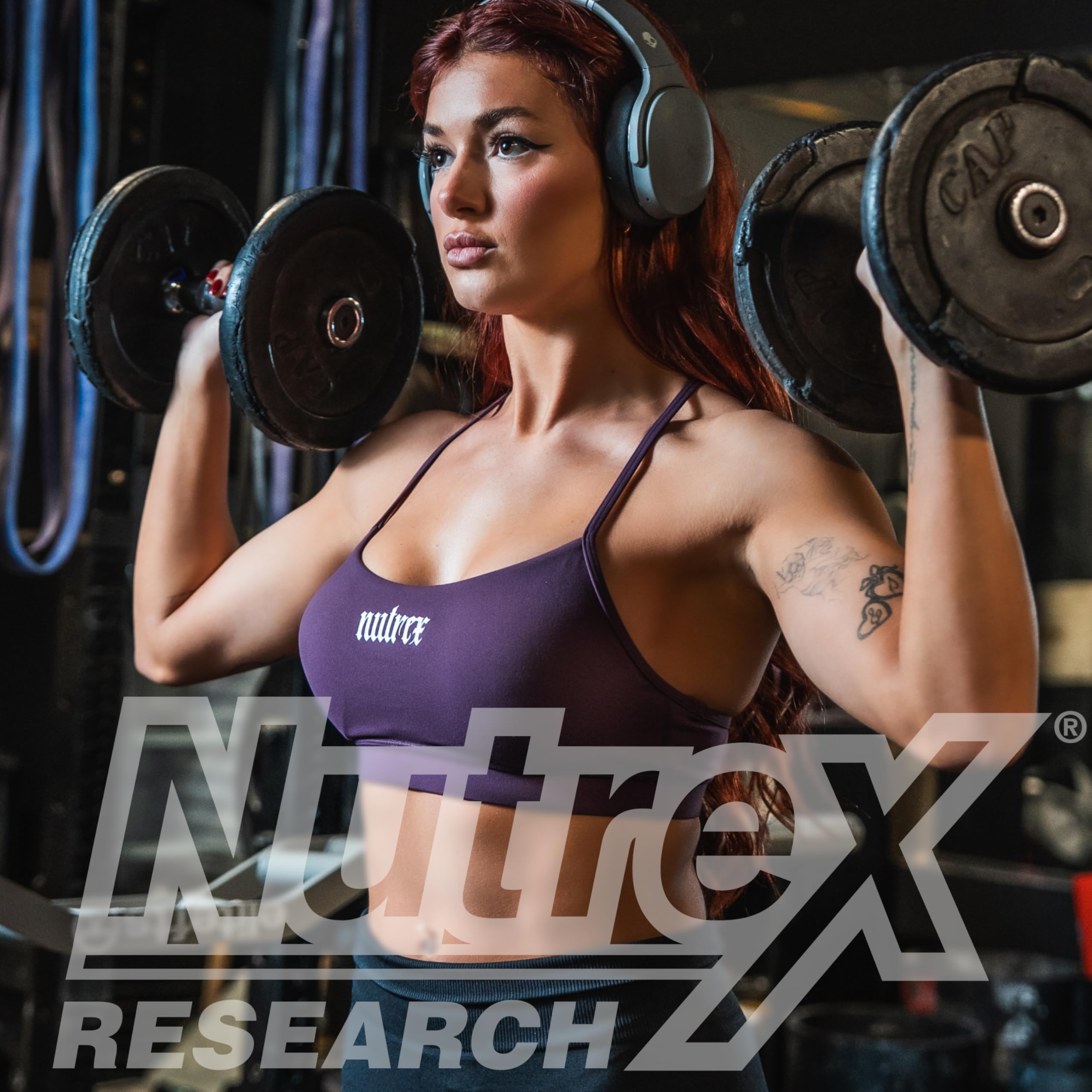 Nutrex Research tabla nutricional que muestra aminoácidos y datos por porción
