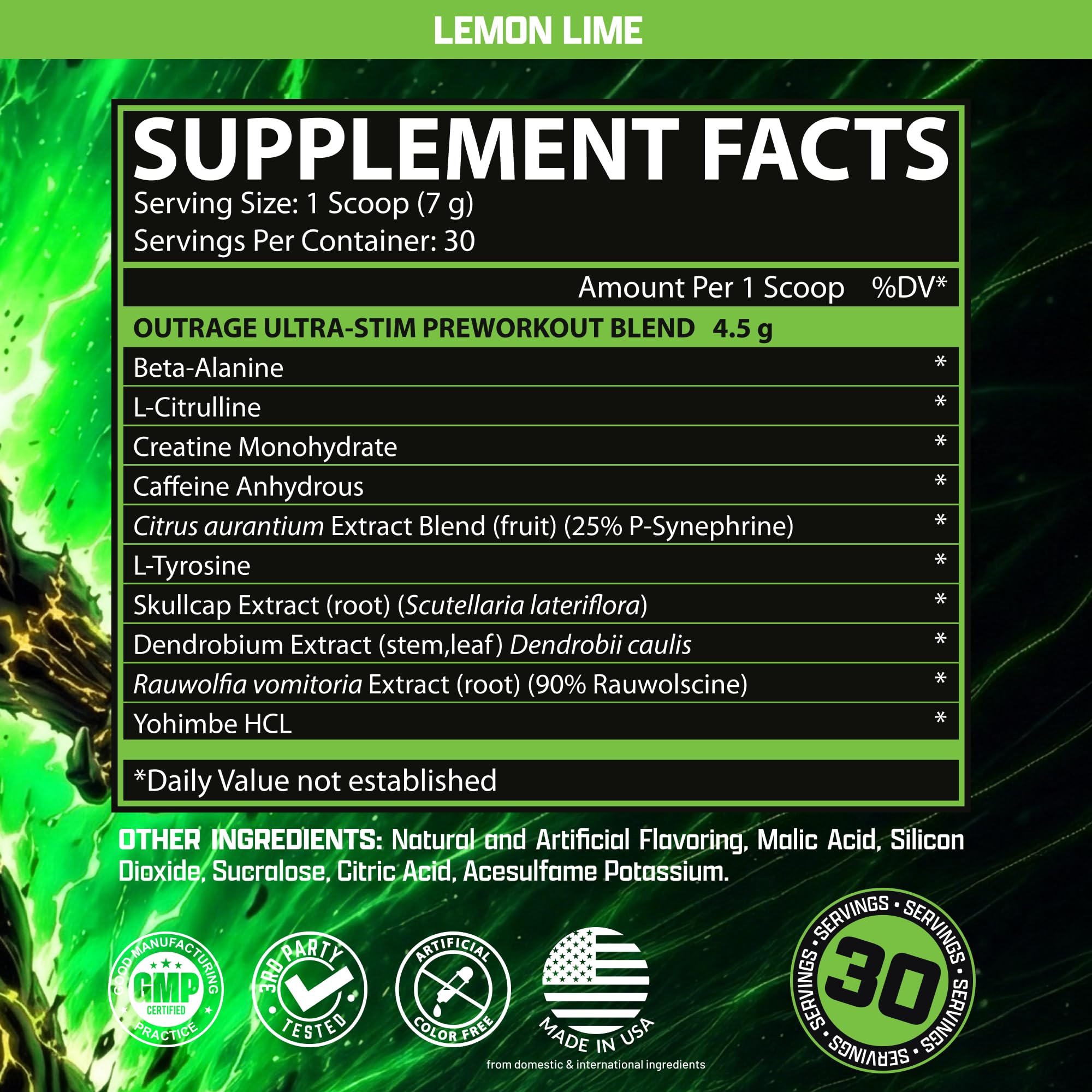 Nutrex Research cuchara con porción, ilustra dosis y control de cafeína