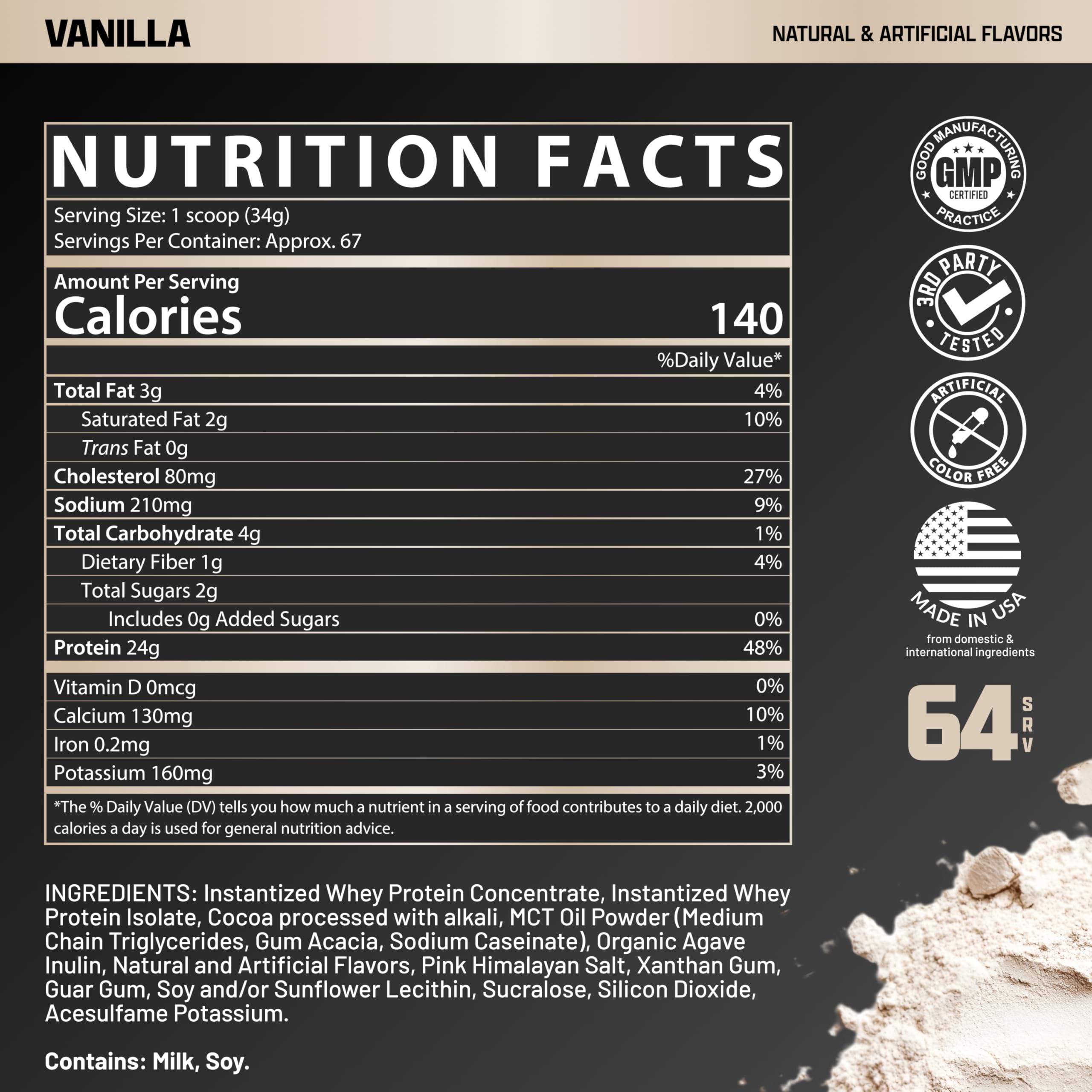 Nutrex Research polvo vertido en shaker listo para mezclar, preparación rápida