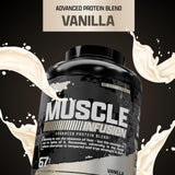 Nutrex Research batido de vainilla servido en vaso, sabor cremoso y recuperación