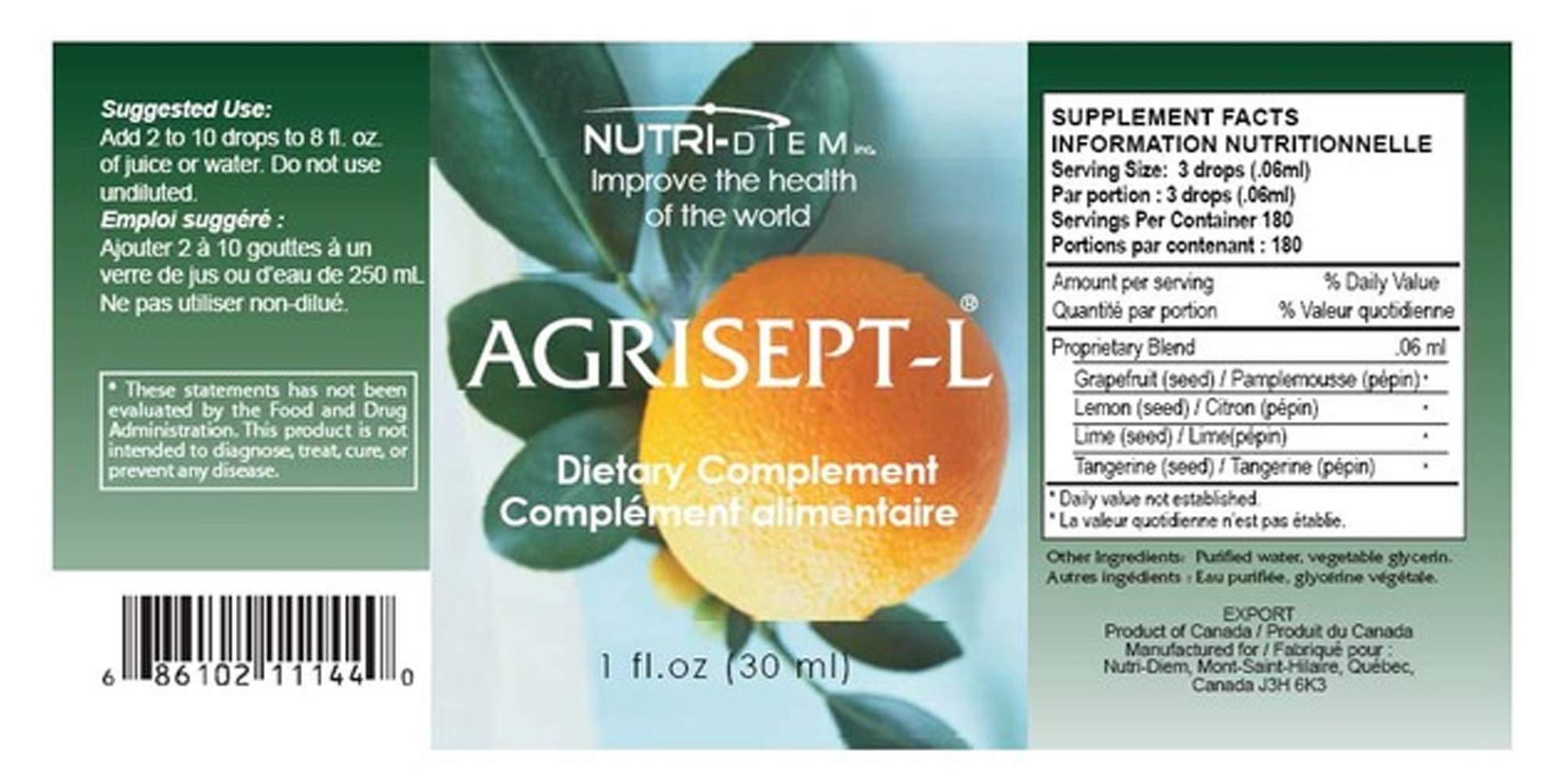 Nutri-Diem Agrisept-L cápsula detalle de textura y formulación fácil de dosificar