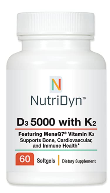 Nutri-Dyn envase frontal mostrando 60 softgels, claridad en dosificación y conveniencia