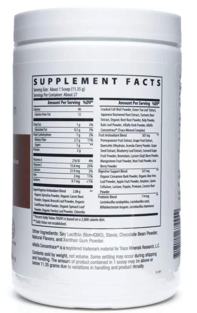 Nutri-Dyn etiqueta de ingredientes en primer plano destacando orgánico
