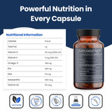 Nutri11 cápsula partida mostrando líquido interior y fácil absorción