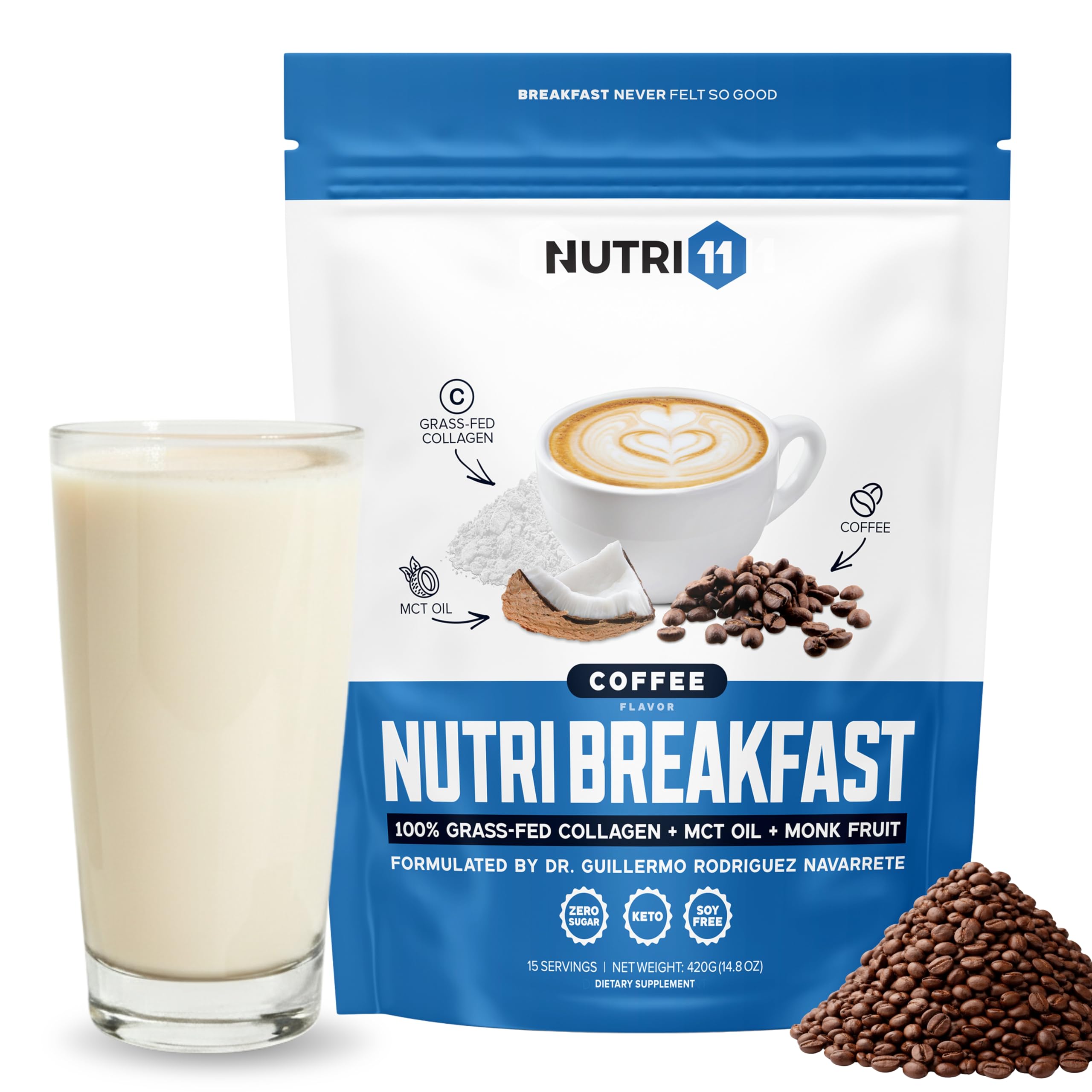 Nutri11 envase frontal mostrando la marca y beneficio keto
