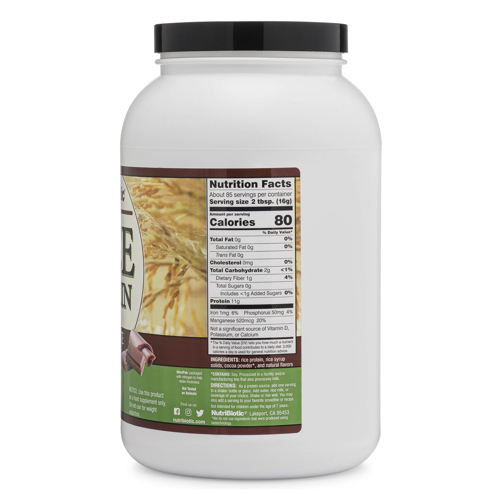 NutriBiotic batido de chocolate listo para beber, opción nutritiva vegana