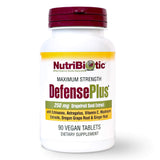 NutriBiotic paquete frontal mostrando DefensePlus y beneficios claros