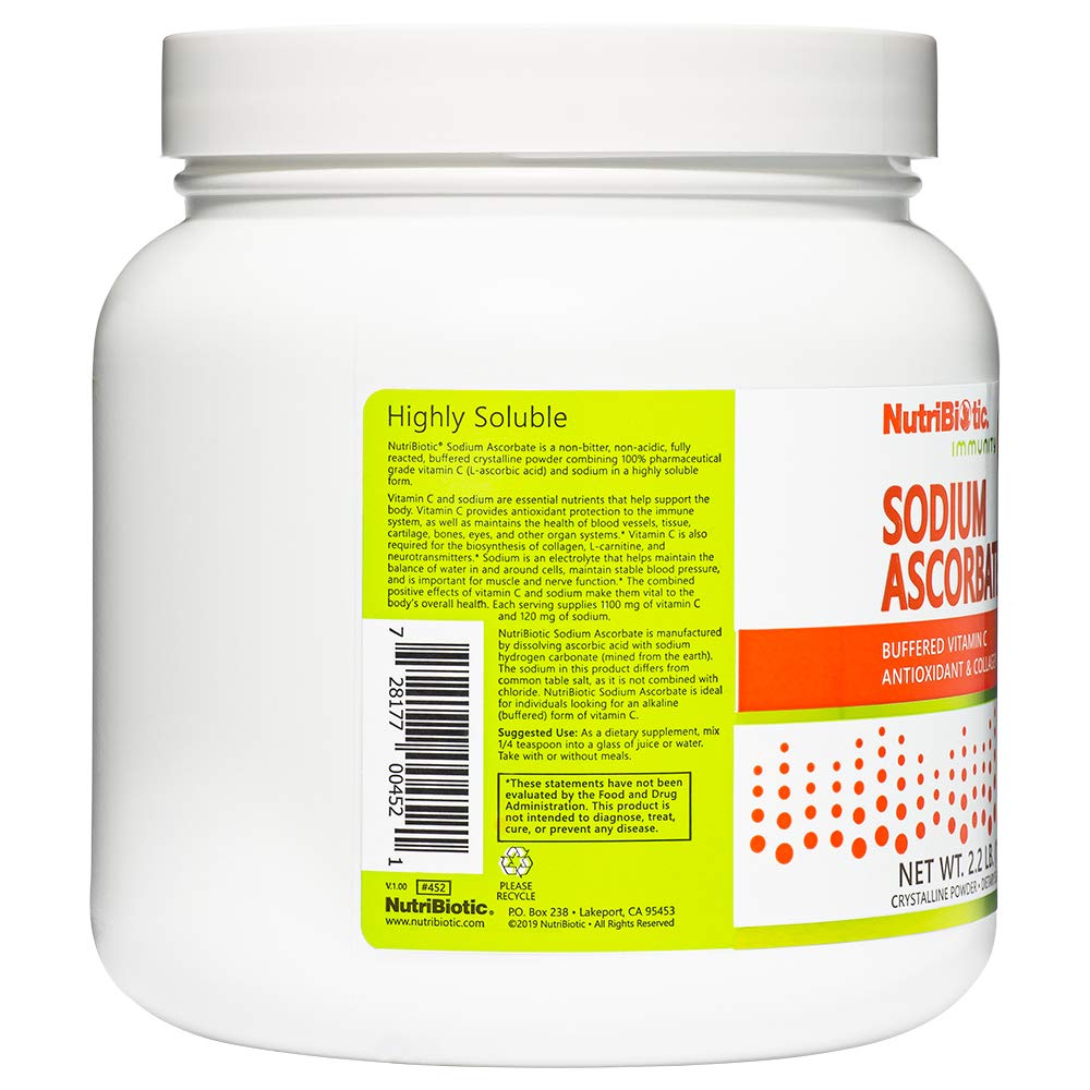 NutriBiotic detalle del listado de ingredientes sin gluten ni OGM