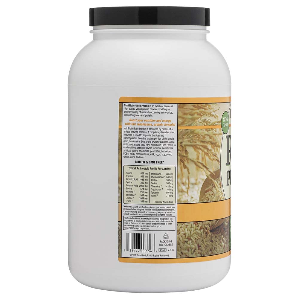NutriBiotic textura del polvo vainilla fina y homogénea para mezclas suaves